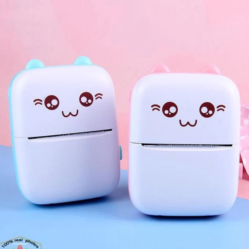 Portable Wireless Mini Pocket Thermal Printer | Bluetooth Inkless Sticker & Photo Printer for Study, Work & Crafting