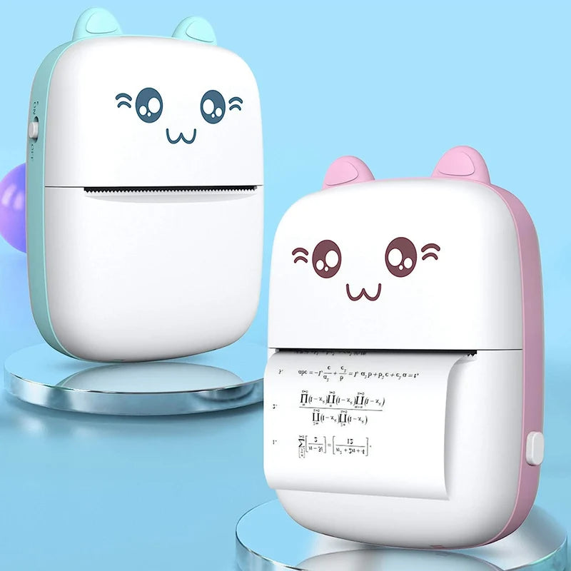 Portable Wireless Mini Pocket Thermal Printer | Bluetooth Inkless Sticker & Photo Printer for Study, Work & Crafting