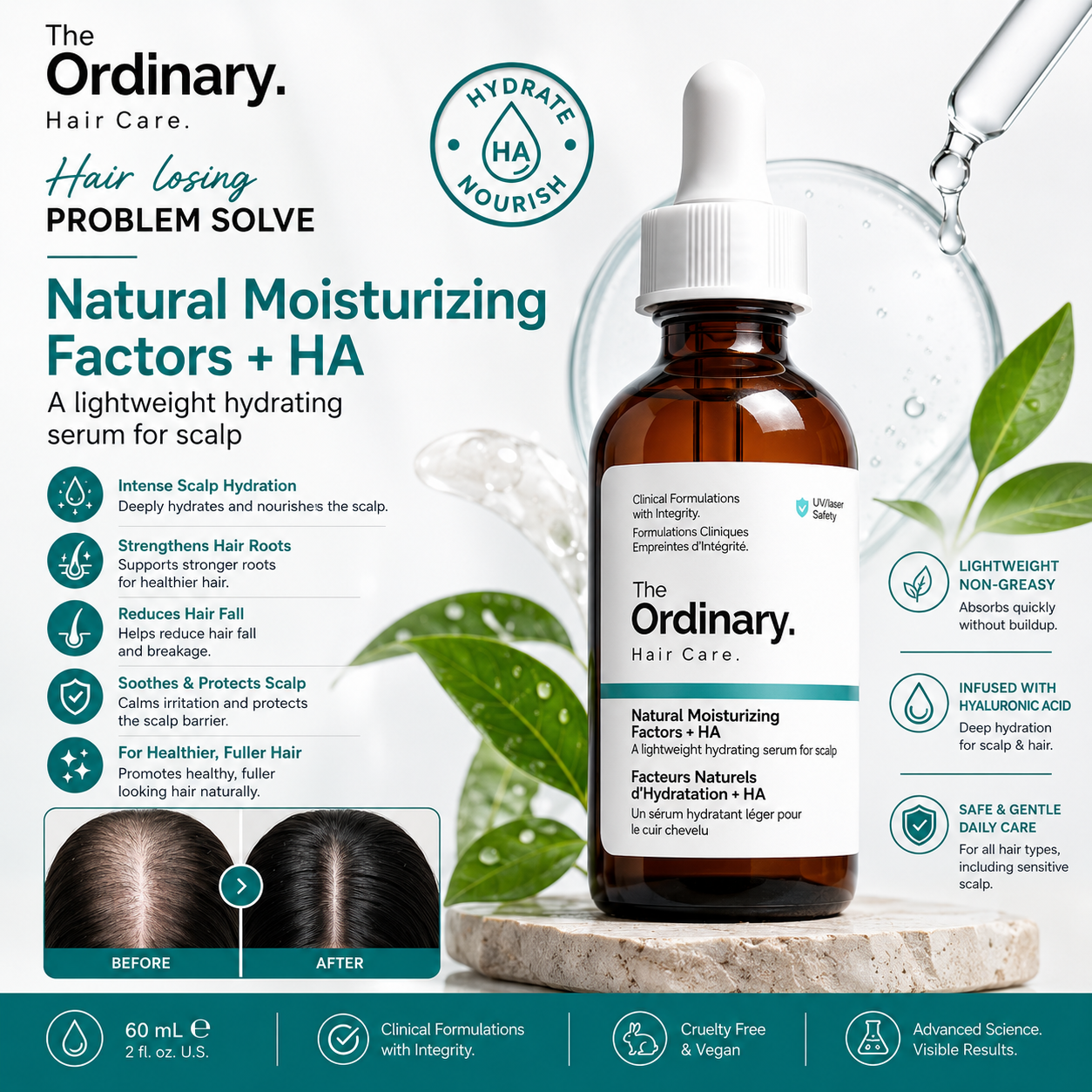 Natural Moisturizing Factors + HA Hydrating Scalp Treatment